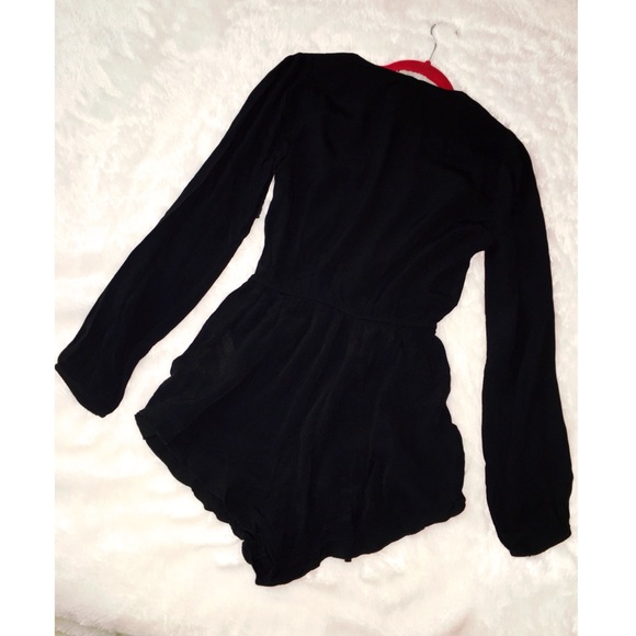 Forever 21 Ruffled Trim Surplice Romper - Picture 2 of 3